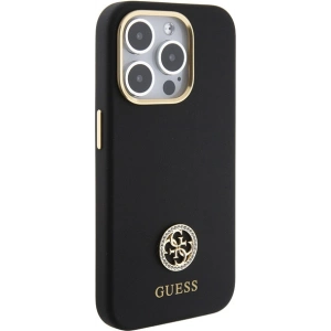 Hurtownia GSM - Case Guess GUHCP15XM4DGPK Apple iPhone 15 Pro Max Hardcase Silikon Logo Strass 4G schwarz/black - GUE2986 - {ean13} - Hurt