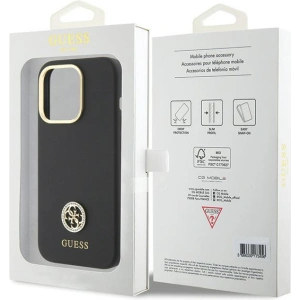 Hurtownia GSM - Case Guess GUHCP15XM4DGPK Apple iPhone 15 Pro Max Hardcase Silikon Logo Strass 4G schwarz/black - GUE2986 - {ean13} - Hurt