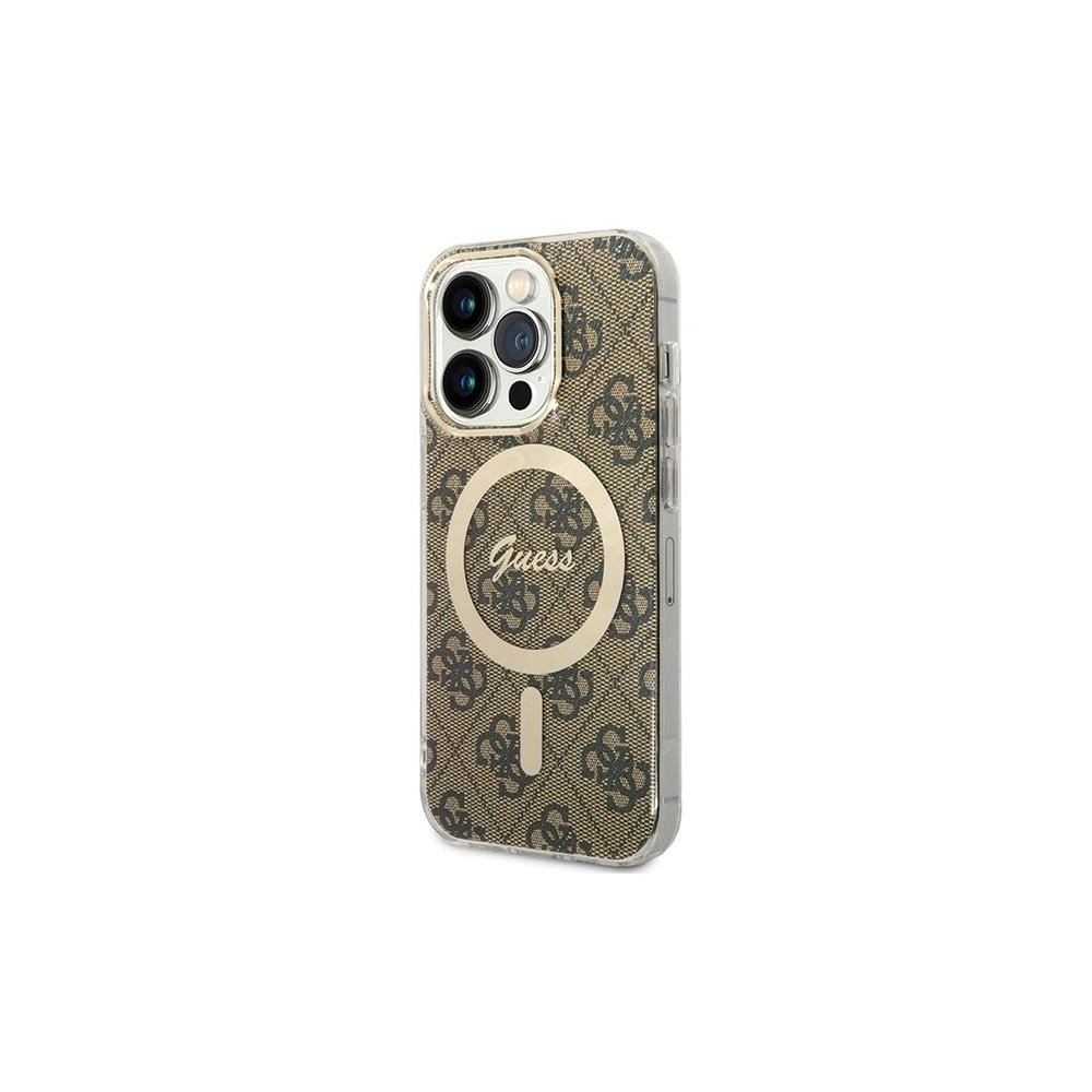 Hurtownia GSM - Etui Guess GUHMP15LH4STW Apple iPhone 15 Pro hardcase IML 4G MagSafe hnědý/brown - GUE2987 - {ean13} - Hurt