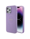 Etui Guess GUHMP15LPSAHMCU Apple iPhone 15 Pro hardcase Saffiano MagSafe lila/purple