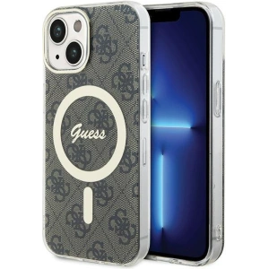 Hurtownia GSM - Etui Guess GUHMP15MH4STW Apple iPhone 15 Plus / 14 Plus hardcase IML 4G MagSafe maro/brown - GUE2989 - {ean13} - Hurt