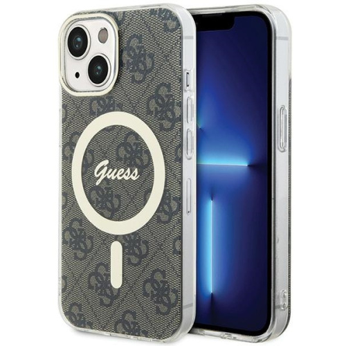 Hurtownia Guess - 3666339194598 - GUE2989 - Etui Guess GUHMP15MH4STW Apple iPhone 15 Plus / 14 Plus hardcase IML 4G MagSafe brązowy/brown - B2B homescreen