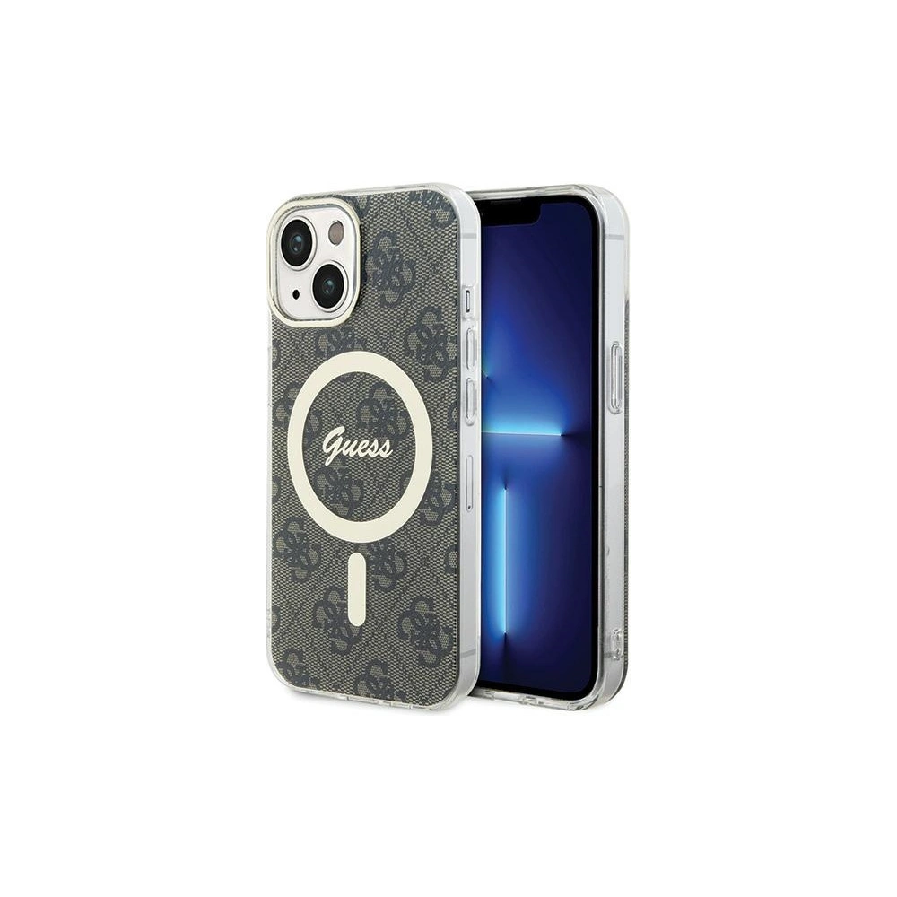 Hurtownia GSM - Etui Guess GUHMP15MH4STW Apple iPhone 15 Plus / 14 Plus hardcase IML 4G MagSafe hnědý/brown - GUE2989 - {ean13} - Hurt