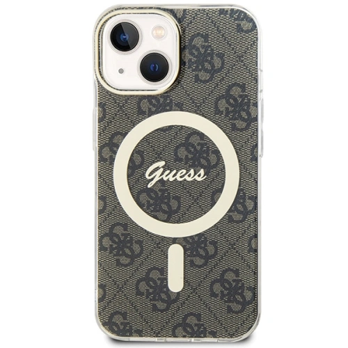 Etui Guess GUHMP15MH4STW Apple iPhone 15 Plus / 14 Plus hardcase IML 4G MagSafe brązowy/brown