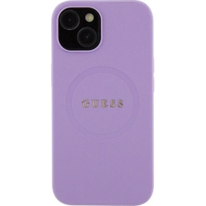 Hurtownia GSM - Etui Guess GUHMP15MPSAHMCU Apple iPhone 15 Plus / 14 Plus tvrdý obal Saffiano MagSafe fialový/purple - GUE2990 - {ean13} - Hurt
