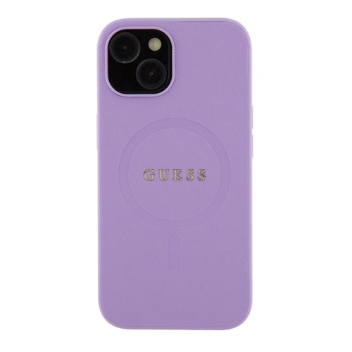 Etui Guess GUHMP15MPSAHMCU Apple iPhone 15 Plus / 14 Plus hardcase Saffiano MagSafe fioletowy/purple