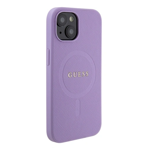 Etui Guess GUHMP15MPSAHMCU Apple iPhone 15 Plus / 14 Plus hardcase Saffiano MagSafe fioletowy/purple