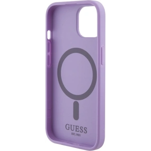 Hurtownia GSM - Etui Guess GUHMP15MPSAHMCU Apple iPhone 15 Plus / 14 Plus tvrdý obal Saffiano MagSafe fialový/purple - GUE2990 - {ean13} - Hurt