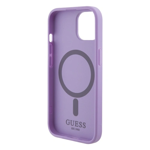 Etui Guess GUHMP15MPSAHMCU Apple iPhone 15 Plus / 14 Plus hardcase Saffiano MagSafe fioletowy/purple