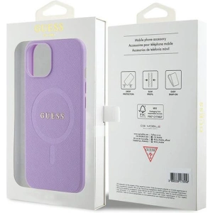 Hurtownia GSM - Etui Guess GUHMP15MPSAHMCU Apple iPhone 15 Plus / 14 Plus tvrdý obal Saffiano MagSafe fialový/purple - GUE2990 - {ean13} - Hurt