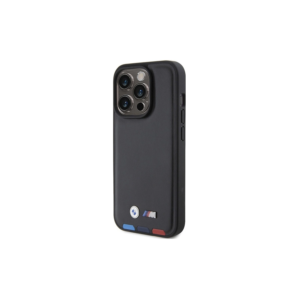 Hurtownia GSM - Etui BMW BMHCP15L22PTDK Apple iPhone 15 Pro Leather Stamp Tricolor czarny/black - BMW518 - {ean13} - Hurt