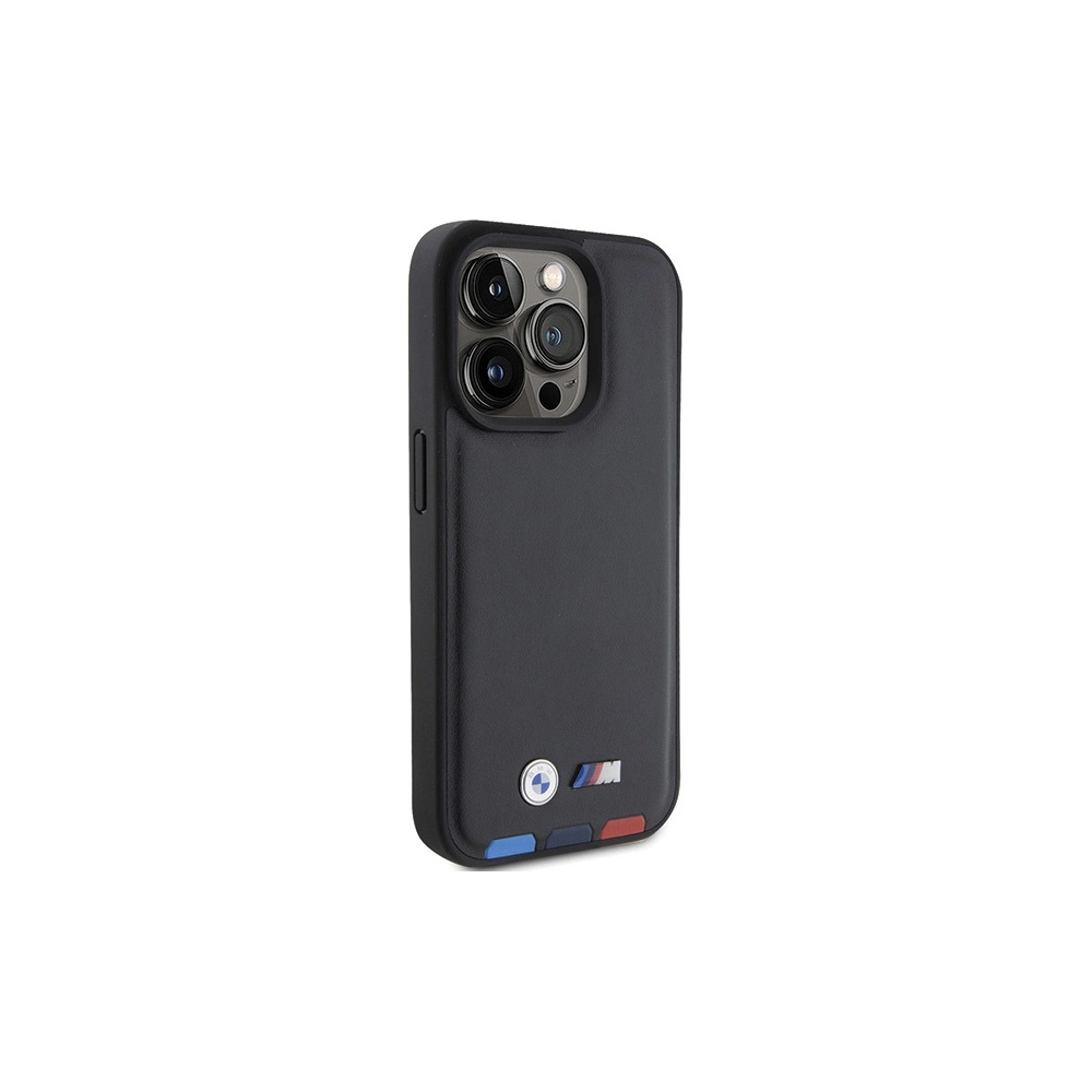 Hurtownia GSM - Etui BMW BMHCP15L22PTDK Apple iPhone 15 Pro Leather Stamp Tricolor czarny/black - BMW518 - {ean13} - Hurt
