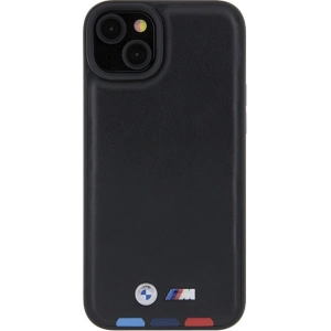 Hurtownia GSM - Etui BMW BMHCP15M22PTDK Apple iPhone 15 Plus / 14 Plus kožené razítko trikolóra černá/black - BMW519 - {ean13} - Hurt