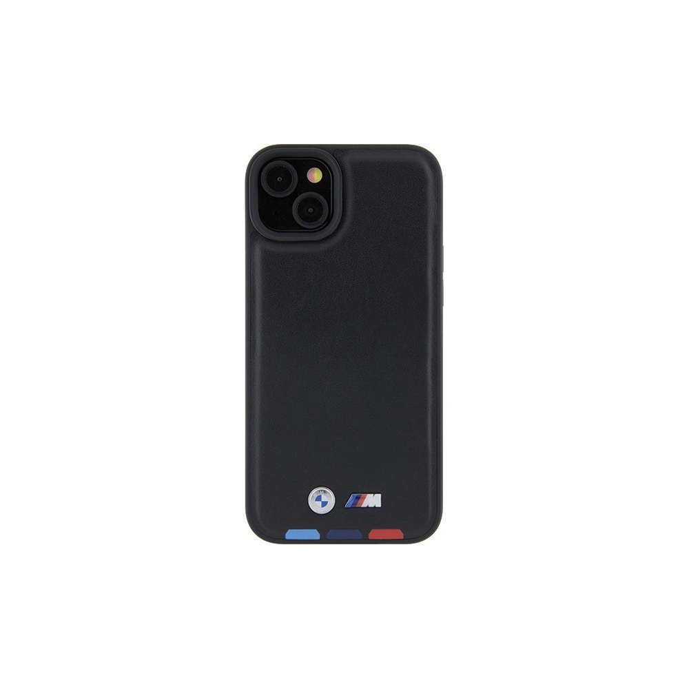 Hurtownia GSM - Case BMW BMHCP15M22PTDK Apple iPhone 15 Plus / 14 Plus Leder Stempel Tricolor schwarz/black - BMW519 - {ean13} - Hurt