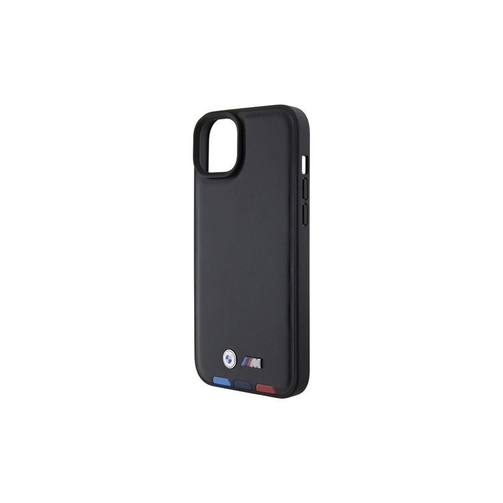 Hurtownia GSM - Case BMW BMHCP15M22PTDK Apple iPhone 15 Plus / 14 Plus Leder Stempel Tricolor schwarz/black - BMW519 - {ean13} - Hurt