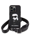Hurtownia GSM - Case Karl Lagerfeld KLHCP15LSCBSKNK Apple iPhone 15 Pro Hardcase Crossbody Silikon Ikonik schwarz/black - KLD1737 - {ean13} - Hurt