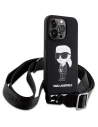 Hurtownia GSM - Case Karl Lagerfeld KLHCP15LSCBSKNK Apple iPhone 15 Pro Hardcase Crossbody Silikon Ikonik schwarz/black - KLD1737 - {ean13} - Hurt