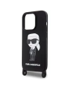 Hurtownia GSM - Case Karl Lagerfeld KLHCP15LSCBSKNK Apple iPhone 15 Pro Hardcase Crossbody Silikon Ikonik schwarz/black - KLD1737 - {ean13} - Hurt
