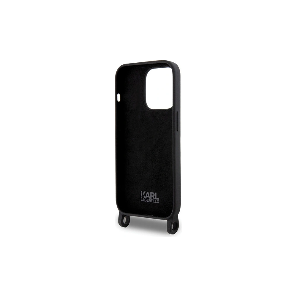 Hurtownia GSM - Case Karl Lagerfeld KLHCP15LSCBSKNK Apple iPhone 15 Pro Hardcase Crossbody Silikon Ikonik schwarz/black - KLD1737 - {ean13} - Hurt