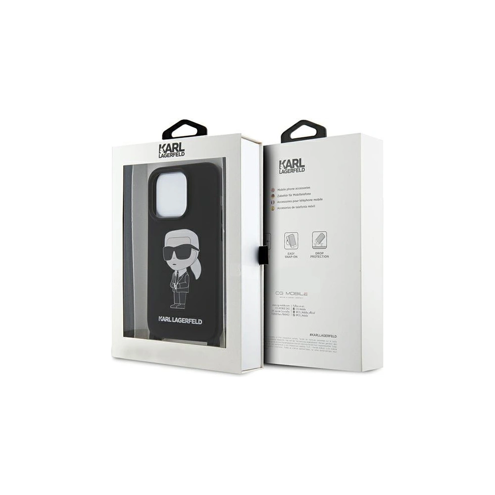 Hurtownia GSM - Case Karl Lagerfeld KLHCP15LSCBSKNK Apple iPhone 15 Pro Hardcase Crossbody Silikon Ikonik schwarz/black - KLD1737 - {ean13} - Hurt