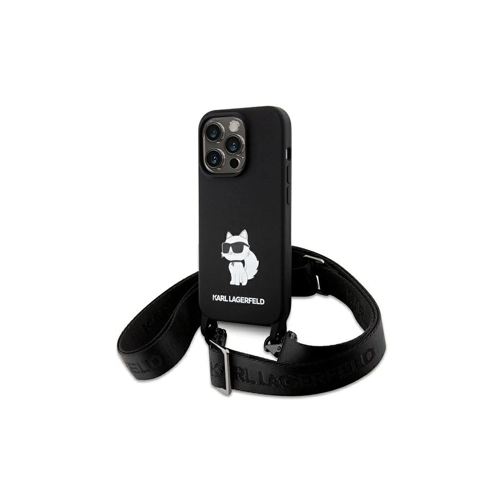 Hurtownia GSM - Case Karl Lagerfeld KLHCP15XSCBSCNK Apple iPhone 15 Pro Max Hardcase Crossbody Silikon Choupette schwarz/black - KLD1740 - {ean13} - Hurt