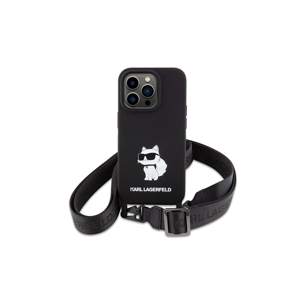 Hurtownia GSM - Case Karl Lagerfeld KLHCP15XSCBSCNK Apple iPhone 15 Pro Max Hardcase Crossbody Silikon Choupette schwarz/black - KLD1740 - {ean13} - Hurt