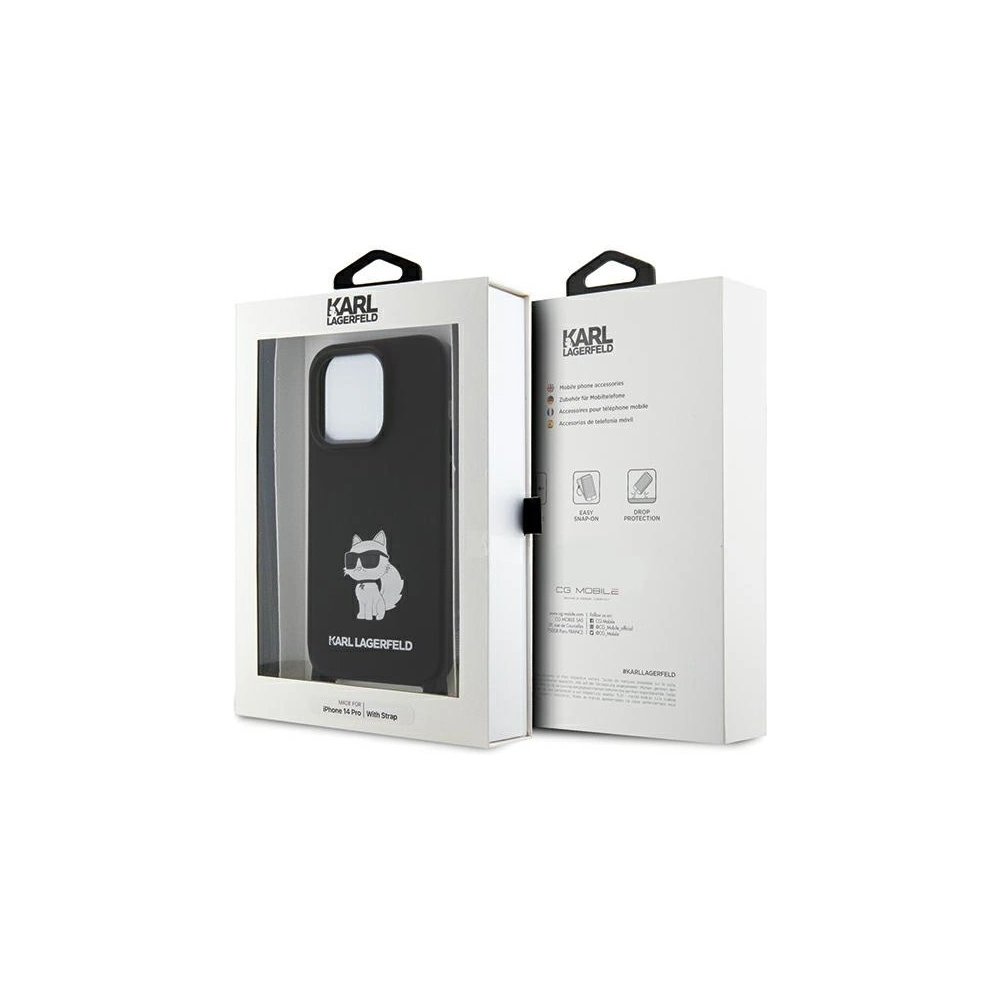 Hurtownia GSM - Case Karl Lagerfeld KLHCP15XSCBSCNK Apple iPhone 15 Pro Max Hardcase Crossbody Silikon Choupette schwarz/black - KLD1740 - {ean13} - Hurt