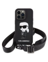 Hurtownia GSM - Case Karl Lagerfeld KLHCP15XSCBSKNK Apple iPhone 15 Pro Max Hardcase Crossbody Silikon Ikonik schwarz/black - KLD1741 - {ean13} - Hurt