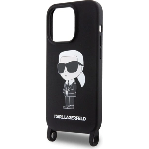 Hurtownia GSM - Case Karl Lagerfeld KLHCP15XSCBSKNK Apple iPhone 15 Pro Max Hardcase Crossbody Silikon Ikonik schwarz/black - KLD1741 - {ean13} - Hurt