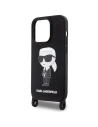 Hurtownia GSM - Case Karl Lagerfeld KLHCP15XSCBSKNK Apple iPhone 15 Pro Max Hardcase Crossbody Silikon Ikonik schwarz/black - KLD1741 - {ean13} - Hurt