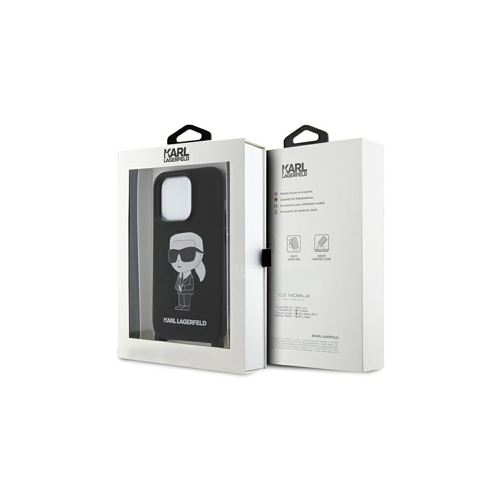 Hurtownia GSM - Case Karl Lagerfeld KLHCP15XSCBSKNK Apple iPhone 15 Pro Max Hardcase Crossbody Silikon Ikonik schwarz/black - KLD1741 - {ean13} - Hurt