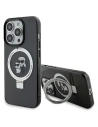 Case Karl Lagerfeld KLHMP15LHMRSKCK Apple iPhone 15 Pro Hardcase Ring Stand Karl&Choupettte MagSafe schwarz/black