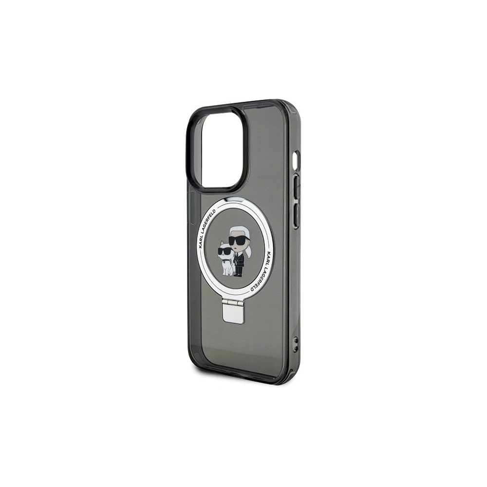 Hurtownia GSM - Etui Karl Lagerfeld KLHMP15LHMRSKCK Apple iPhone 15 Pro hardcase Ring Stand Karl&Choupettte MagSafe czarny/black - KLD1742 - {ean13} - Hurt