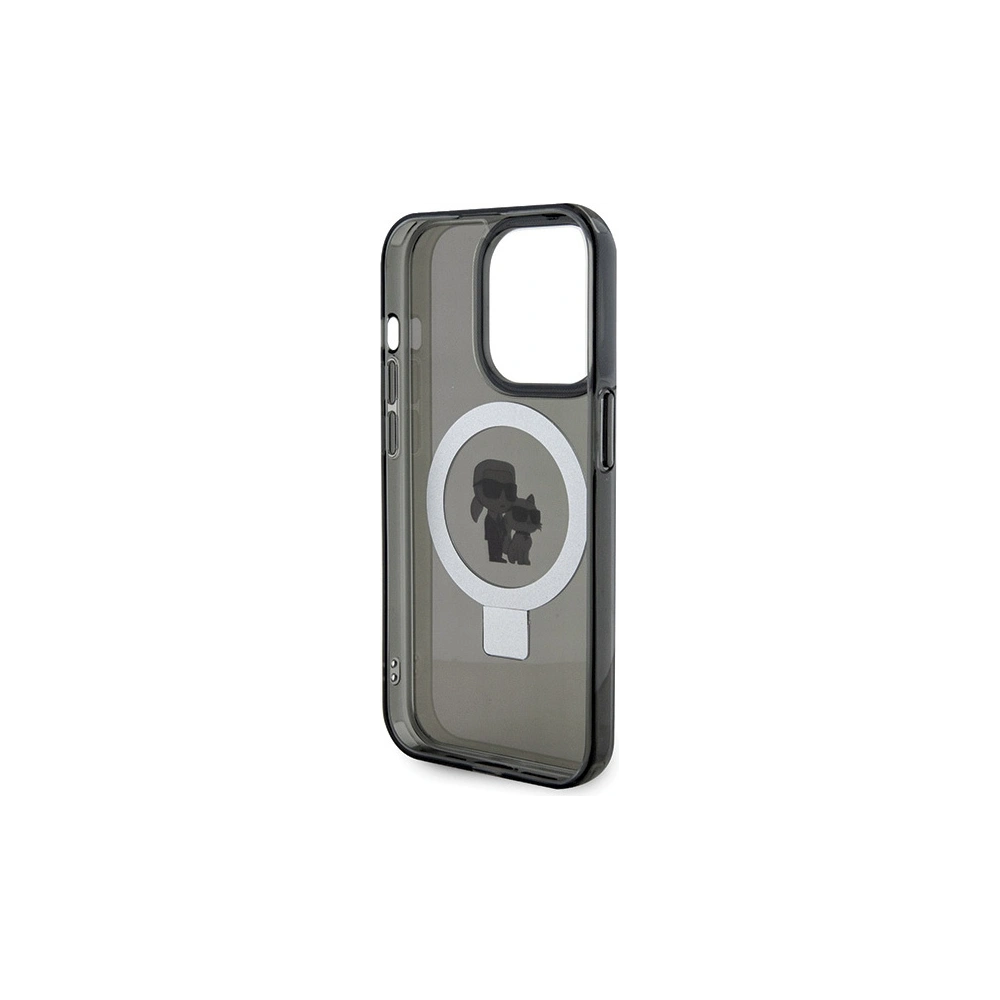 Hurtownia GSM - Etui Karl Lagerfeld KLHMP15LHMRSKCK Apple iPhone 15 Pro hardcase Ring Stand Karl&Choupettte MagSafe czarny/black - KLD1742 - {ean13} - Hurt