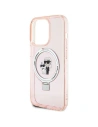 Hurtownia GSM - Case Karl Lagerfeld KLHMP15LHMRSKCP Apple iPhone 15 Pro Hardcase Ring Stand Karl&Choupettte MagSafe rosa/pink - KLD1743 - {ean13} - Hurt