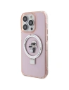 Hurtownia GSM - Case Karl Lagerfeld KLHMP15LHMRSKCP Apple iPhone 15 Pro Hardcase Ring Stand Karl&Choupettte MagSafe rosa/pink - KLD1743 - {ean13} - Hurt