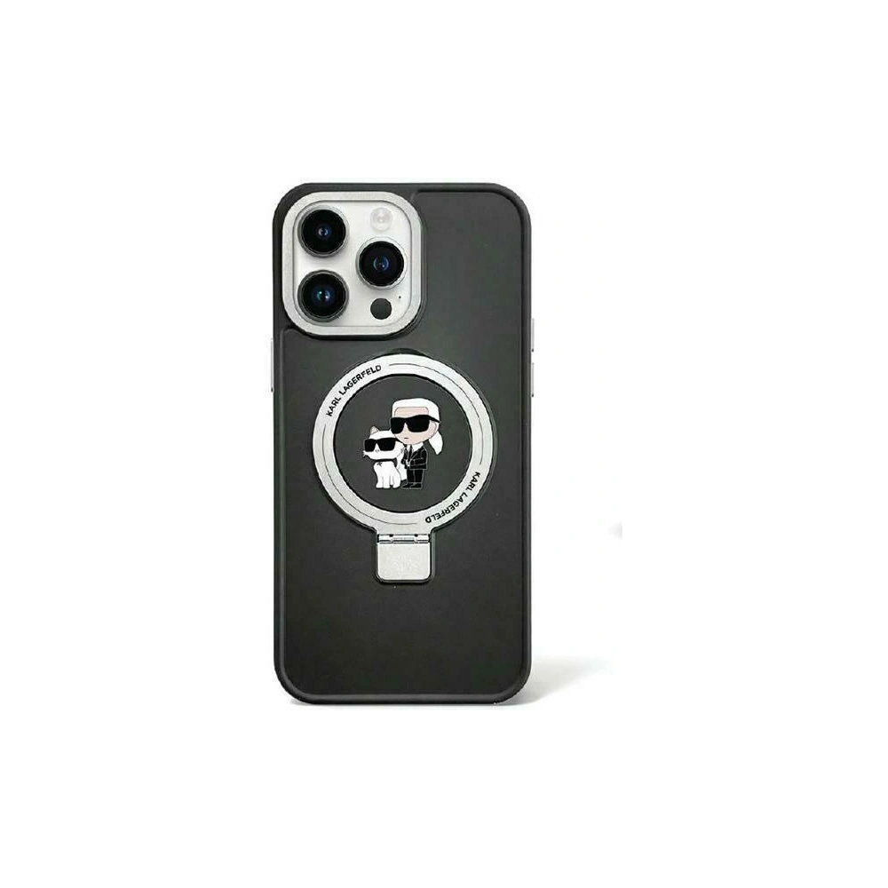 Hurtownia GSM - Case Karl Lagerfeld KLHMP15MHMRSKCK Apple iPhone 15 Plus / 14 Plus Hardcase Ring Stand Karl&Choupettte MagSafe schwarz/black - KLD1744 - {ean13} - Hurt