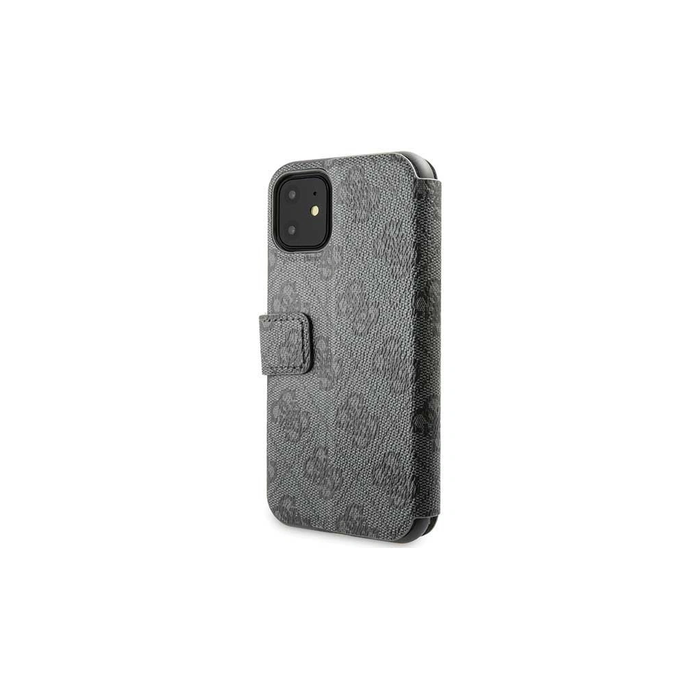 Hurtownia GSM - Etui Guess GUFLBKSN614GG Apple iPhone 11 šedý/grey book 4G - GUE038GRY - {ean13} - Hurt