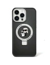 Etui Karl Lagerfeld KLHMP15SHMRSKCK Apple iPhone 15 hardcase Ring Stand Karl&Choupettte MagSafe negru/black