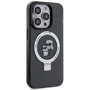 Hurtownia GSM - Etui Karl Lagerfeld KLHMP15XHMRSKCK Apple iPhone 15 Pro Max hardcase Ring Stand Karl&Choupettte MagSafe černý/black - KLD1748 - {ean13} - Hurt
