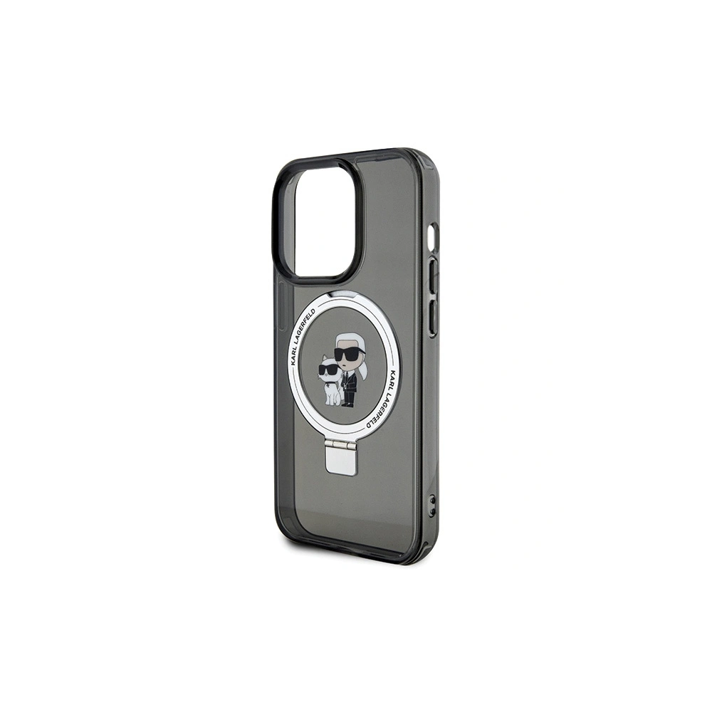 Hurtownia GSM - Case Karl Lagerfeld KLHMP15XHMRSKCK Apple iPhone 15 Pro Max Hardcase Ring Stand Karl&Choupettte MagSafe schwarz/black - KLD1748 - {ean13} - Hurt