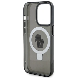 Hurtownia GSM - Etui Karl Lagerfeld KLHMP15XHMRSKCK Apple iPhone 15 Pro Max hardcase Ring Stand Karl&Choupettte MagSafe černý/black - KLD1748 - {ean13} - Hurt