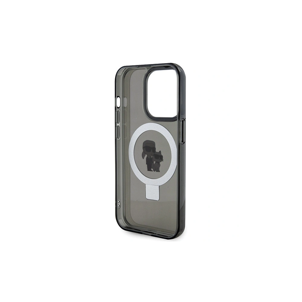 Hurtownia GSM - Etui Karl Lagerfeld KLHMP15XHMRSKCK Apple iPhone 15 Pro Max hardcase Ring Stand Karl&Choupettte MagSafe czarny/black - KLD1748 - {ean13} - Hurt