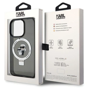 Hurtownia GSM - Etui Karl Lagerfeld KLHMP15XHMRSKCK Apple iPhone 15 Pro Max hardcase Ring Stand Karl&Choupettte MagSafe černý/black - KLD1748 - {ean13} - Hurt