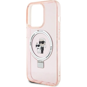Hurtownia GSM - Etui Karl Lagerfeld KLHMP15XHMRSKCP Apple iPhone 15 Pro Max hardcase Ring Stand Karl&Choupettte MagSafe różowy/pink - KLD1749 - {ean13} - Hurt