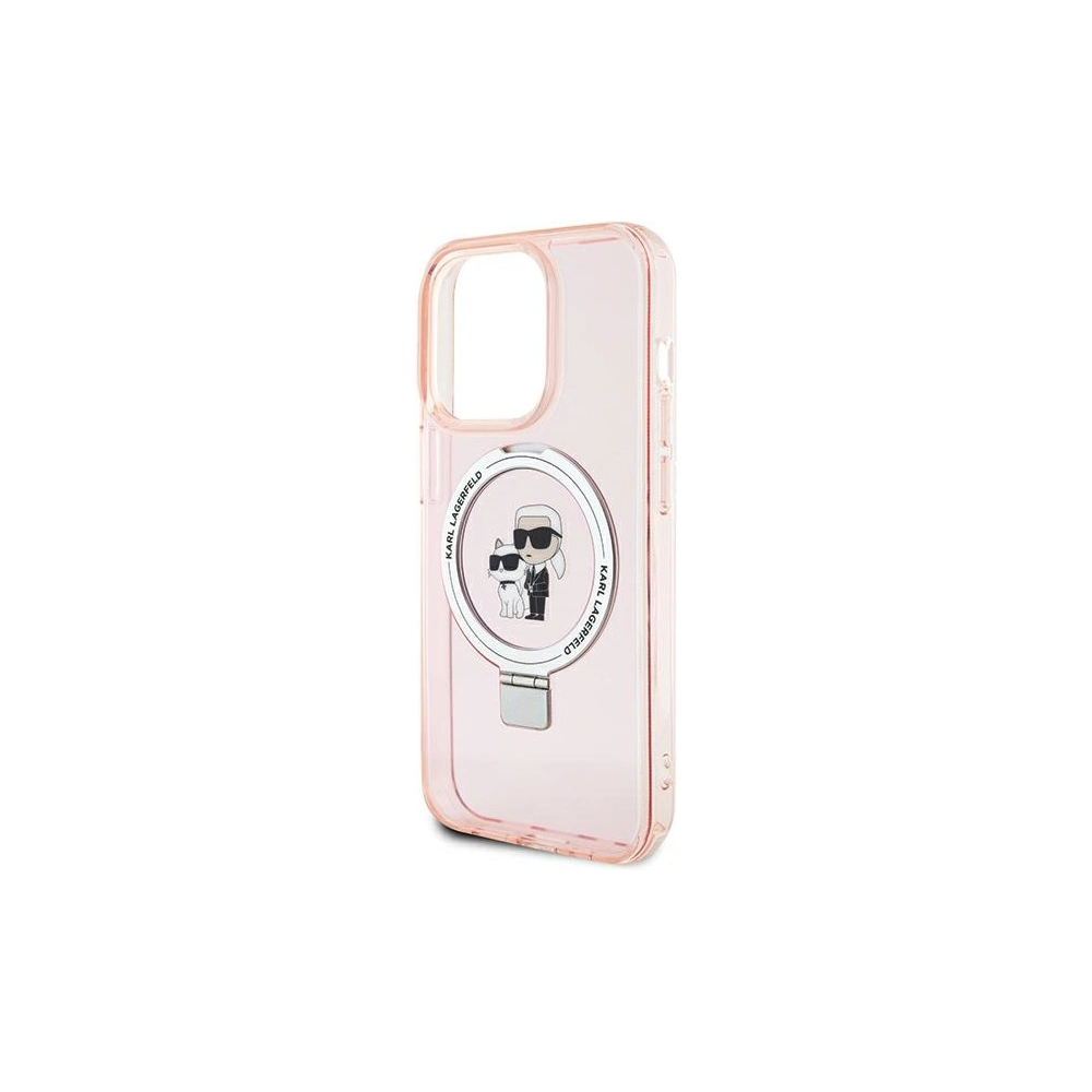 Hurtownia GSM - Case Karl Lagerfeld KLHMP15XHMRSKCP Apple iPhone 15 Pro Max Hardcase Ring Stand Karl&Choupettte MagSafe rosa/pink - KLD1749 - {ean13} - Hurt