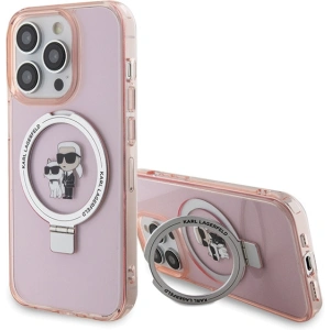 Hurtownia GSM - Etui Karl Lagerfeld KLHMP15XHMRSKCP Apple iPhone 15 Pro Max hardcase Ring Stand Karl&Choupettte MagSafe różowy/pink - KLD1749 - {ean13} - Hurt