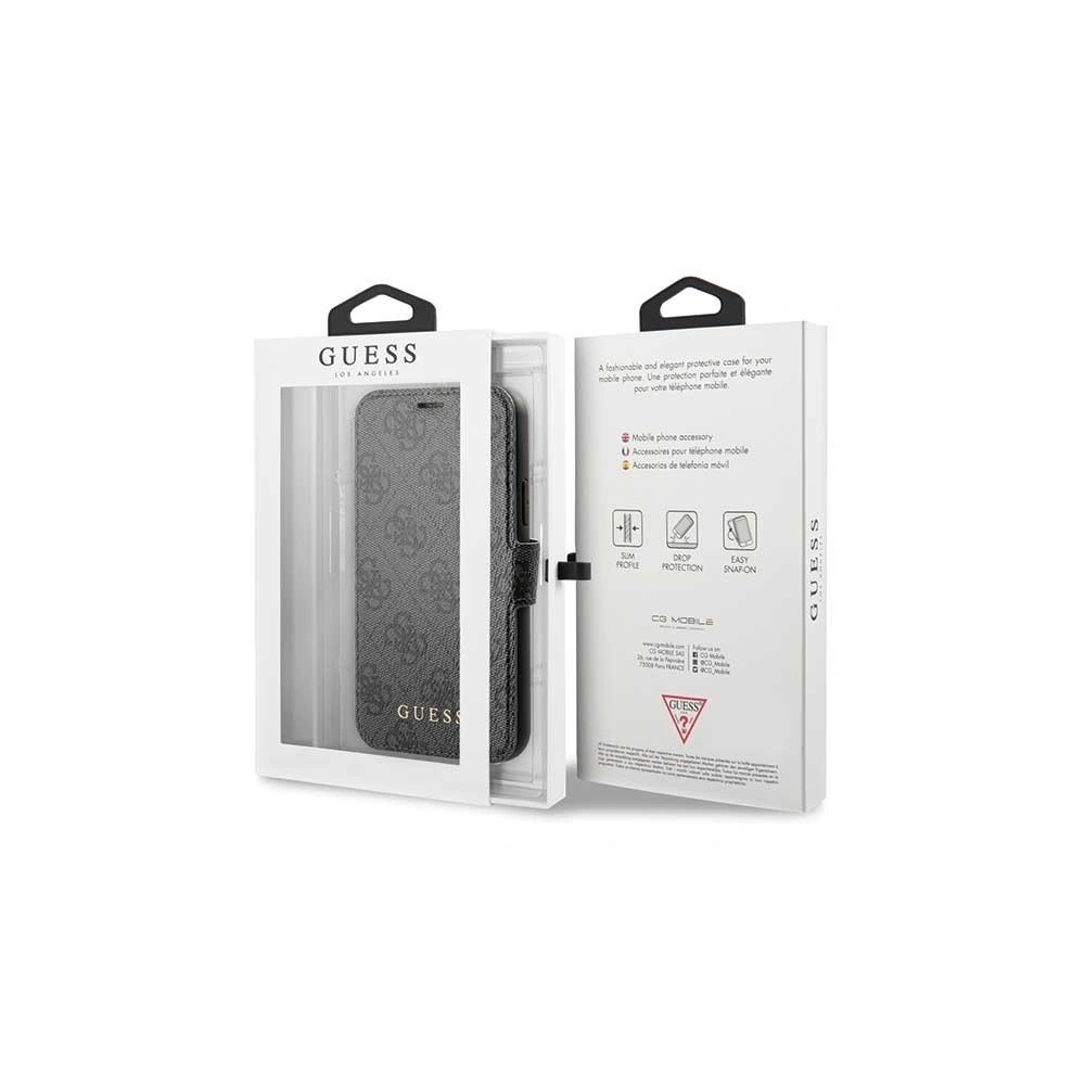 Hurtownia GSM - Etui Guess GUFLBKSN614GG Apple iPhone 11 šedý/grey book 4G - GUE038GRY - {ean13} - Hurt