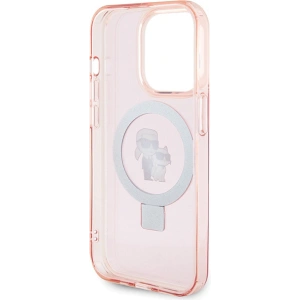 Wholesale Karl Lagerfeld KLHMP15XHMRSKCP Apple iPhone 15 Pro Max hardcase Ring Stand Karl&Choupettte MagSafe pink - KLD1749 - {ean13} - Hurt