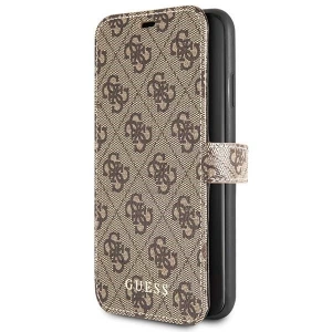 Hurtownia GSM - Etui Guess GUFLBKSN654GB Apple iPhone 11 Pro Max brown/brązowy book 4G - GUE039BR - {ean13} - Hurt